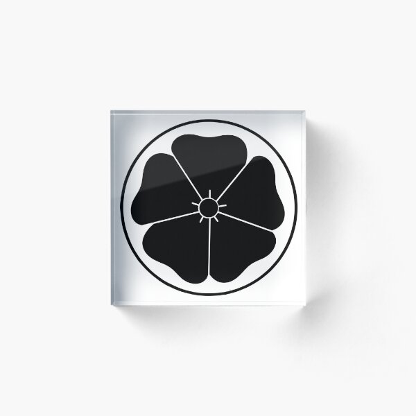 Black Cherry Blossom Acrylic Block