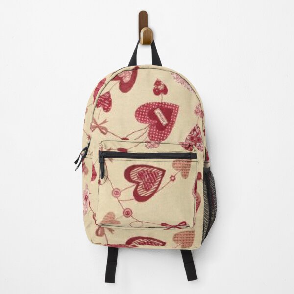 Item preview, Furnishing jacquard, hearts, cream-red designed and sold by jwebmarket.