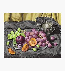 Let's get oldschool.. with grapes. Photographic Print