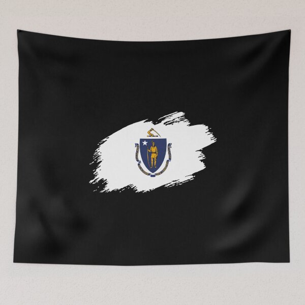 Item preview, Massachusetts flag flag USA designed and sold by GeogDesigns.