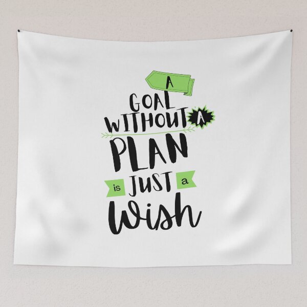 Item preview, Motivation t-shirt | Goals t-shirt | Text t-shirt | A goal without a plan is just a wish designed and sold by ChopshopTEXT.