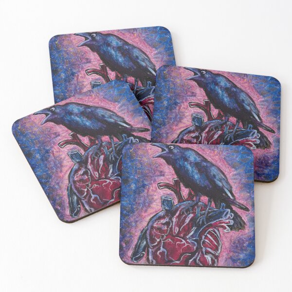 Item preview, The Raven's Heart Edgar Allen Poe Valentine's Day Homage designed and sold by studioroya.