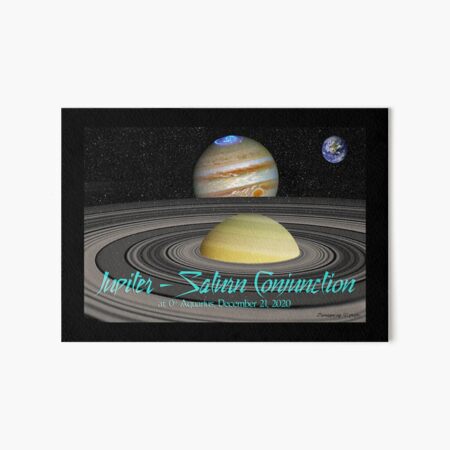 Jupiter - Saturn Conjunction Art Board Print