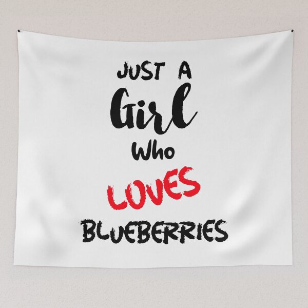 Item preview, Just A Girl Who Loves Blueberries designed and sold by DiscGolfTees.
