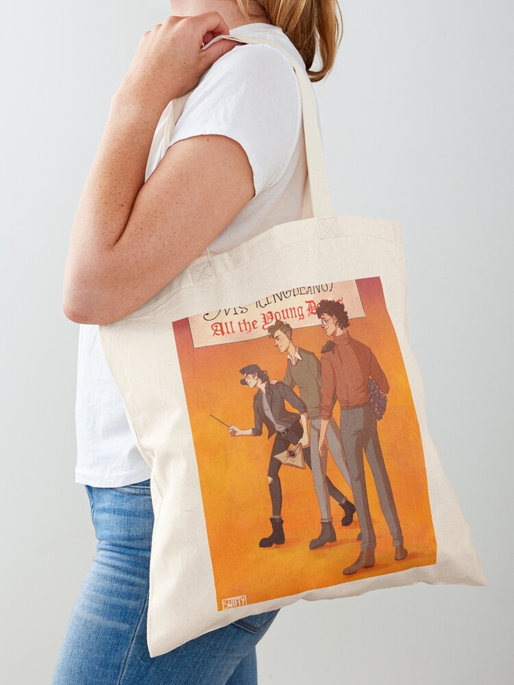ALL THE YOUNG DUDES MOTT THE HOOPLE UNOFFICIAL ROCK TOTE BAG LIFE SHOPPER 