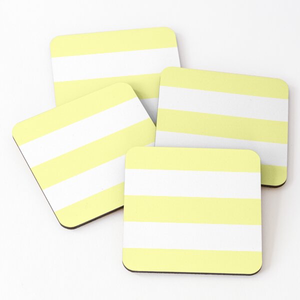 Item preview, Large YELLOW and WHITE Horizontal STRIPES designed and sold by RachelMacht.