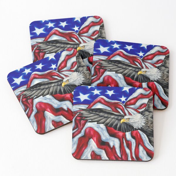 Item preview, American Flag with eagle  designed and sold by 42youbest.