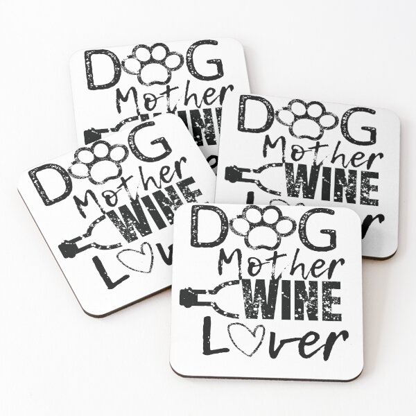 Item preview, Dog Mother Wine Lover  designed and sold by Rabbitti.