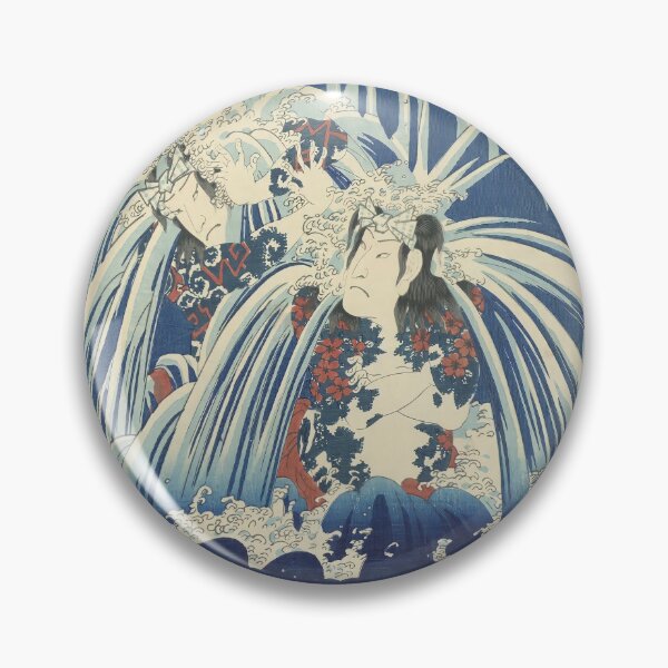Item preview, Two Tattooed Actors - Historic Japanese Woodblock Print Design designed and sold by ShopNewDesigns.