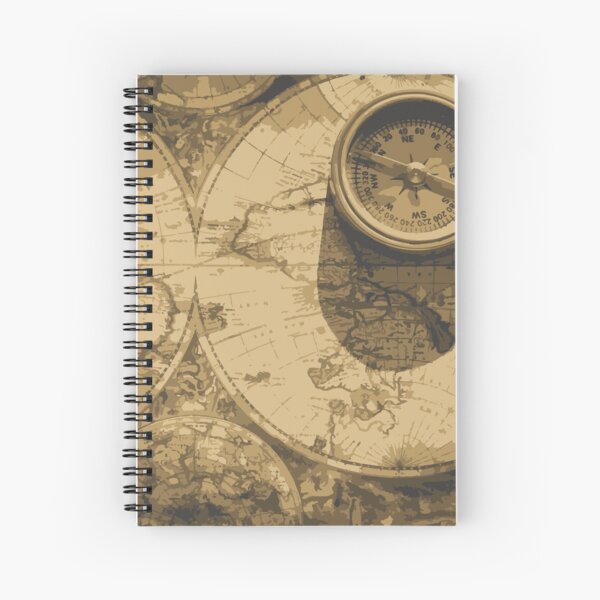 Vintage analog clock Spiral Notebook