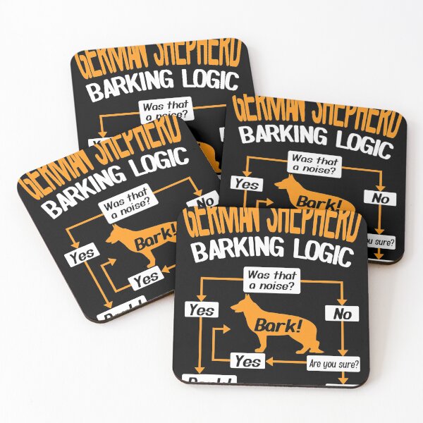 Item preview, German Shepherd Barking Logic designed and sold by CharlotteHicks.