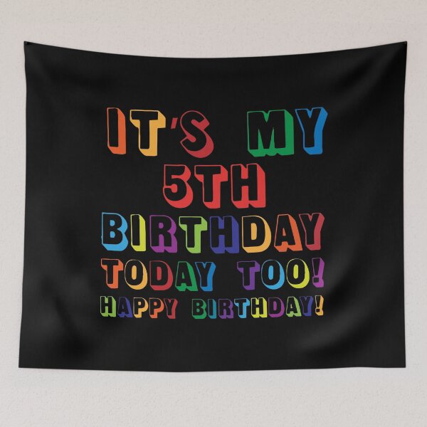 Artikelvorschau, Es ist mein 5. Geburtstag Alles Gute zum Geburtstag! entworfen und verkauft von yeknow.