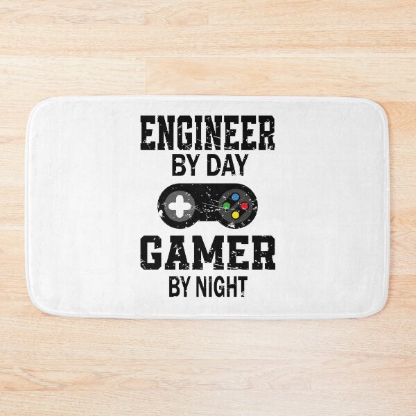 Item preview, Engineer by day gamer by night designed and sold by YAHIA-14.