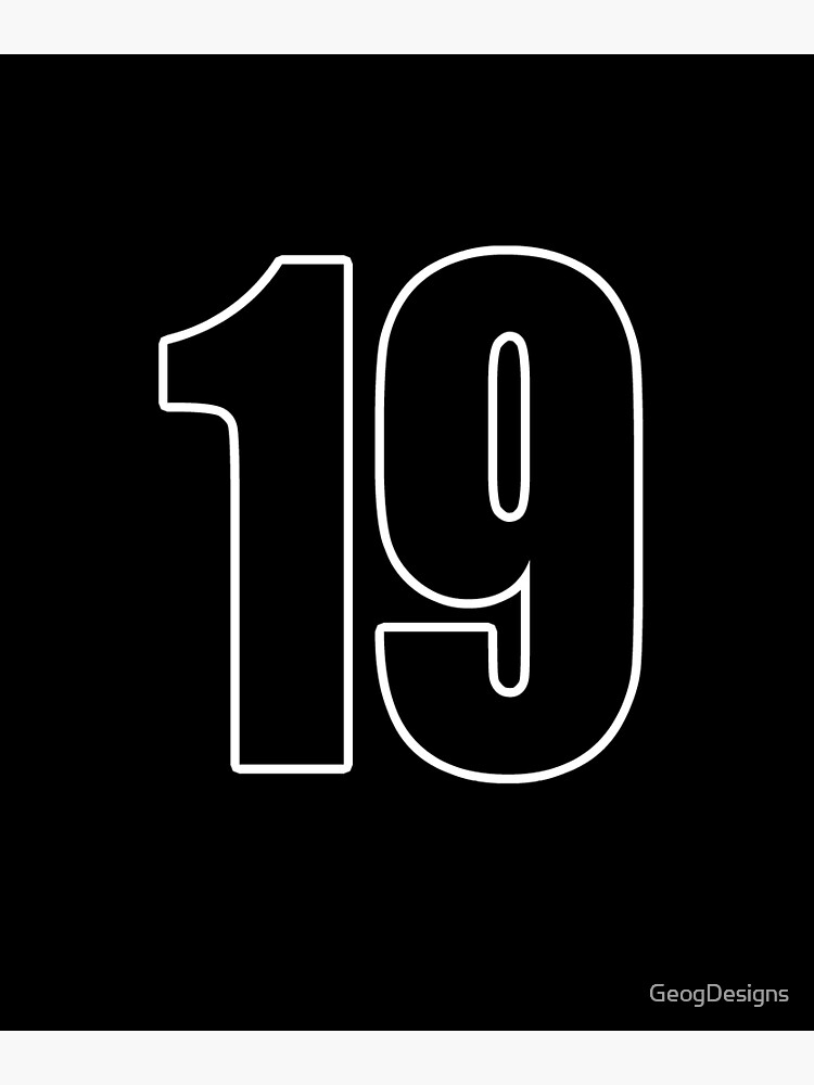 19 number nineteen number back number | Poster