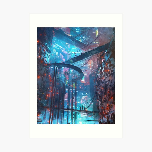 Suburban Nights, by Dangiuz Art Print