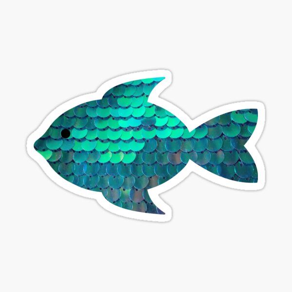 Shiny Happy Fish Sticker