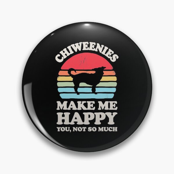 Item preview, Chiweenies Make Me Happy Funny Chihuahua Dachshund Vintage designed and sold by IanSummer53.