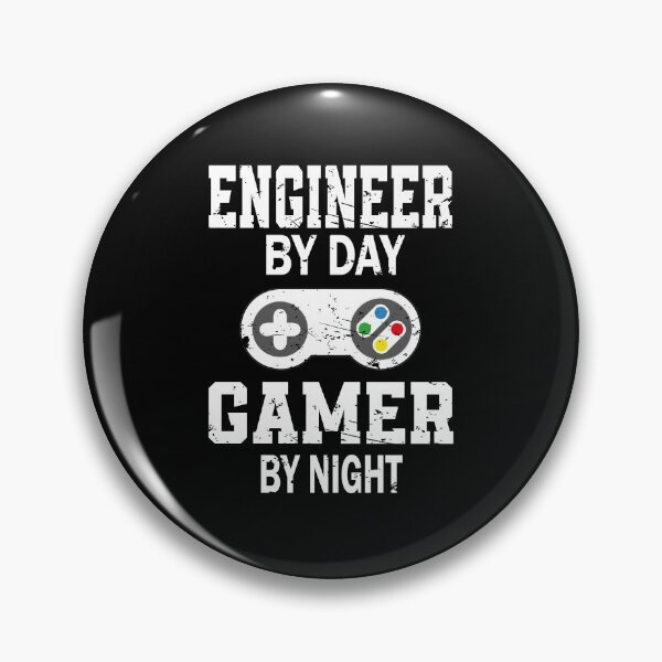 Item preview, Engineer by day gamer by night designed and sold by YAHIA-14.