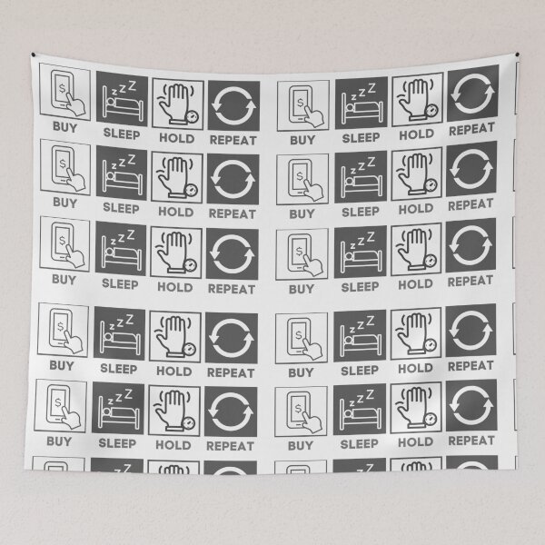 Item preview, Buy Sleep Hold Repeat designed and sold by ThoughtJumble.