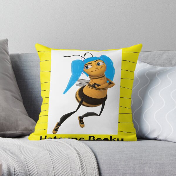 Hatsune Beeku 2.0 Throw Pillow