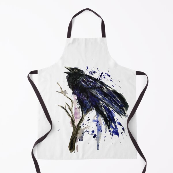Item preview, crow watercolor designed and sold by nemfisart.