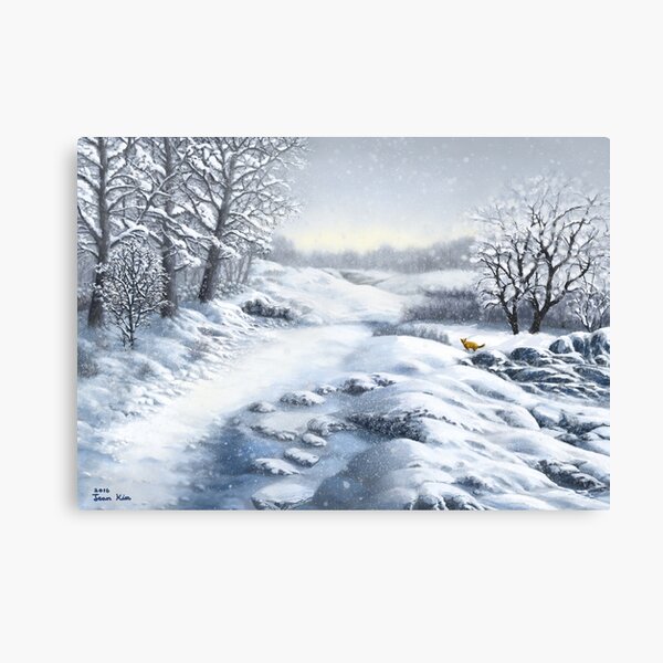The Hills Are Alive With Snow Canvas Print