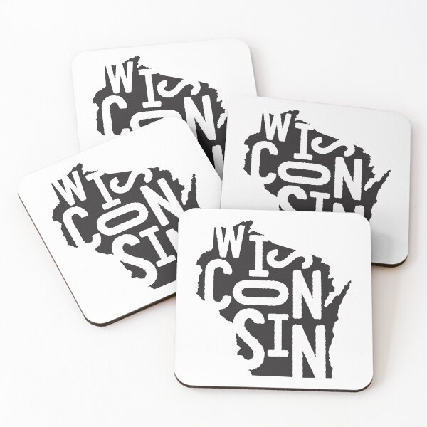 Item preview, Wisconsin State Design | Abstract Wisconsin Lettering Graphic | Wisconsin Gift | Wisconsin Map  designed and sold by crookedriverusa.