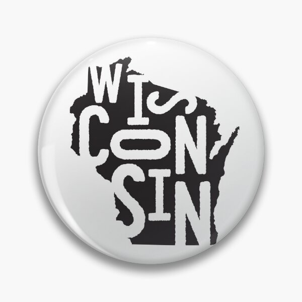 Artikelvorschau, Wisconsin State Design | Abstrakte Wisconsin-Beschriftungsgrafik | Wisconsin Geschenk | Wisconsin Karte entworfen und verkauft von crookedriverusa.