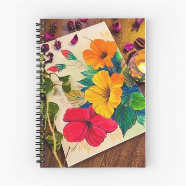 Item preview, Natural flowers with water colors  designed and sold by Hamaridukaan.