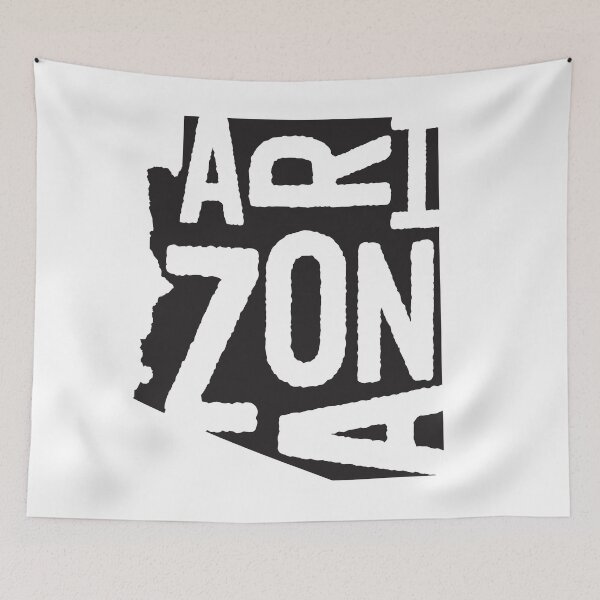 Artikelvorschau, Arizona State Design | Abstrakte Arizona-Beschriftungsgrafik | Arizona Geschenk | Arizona Karte entworfen und verkauft von crookedriverusa.