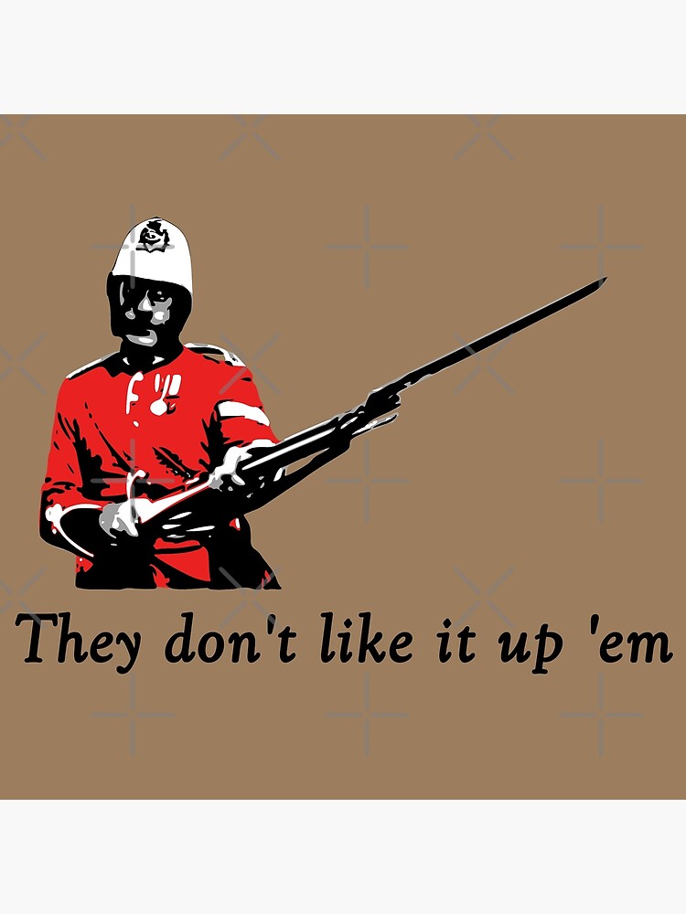 "They don't like it up 'em" Poster for Sale by sirglennbo | Redbubble