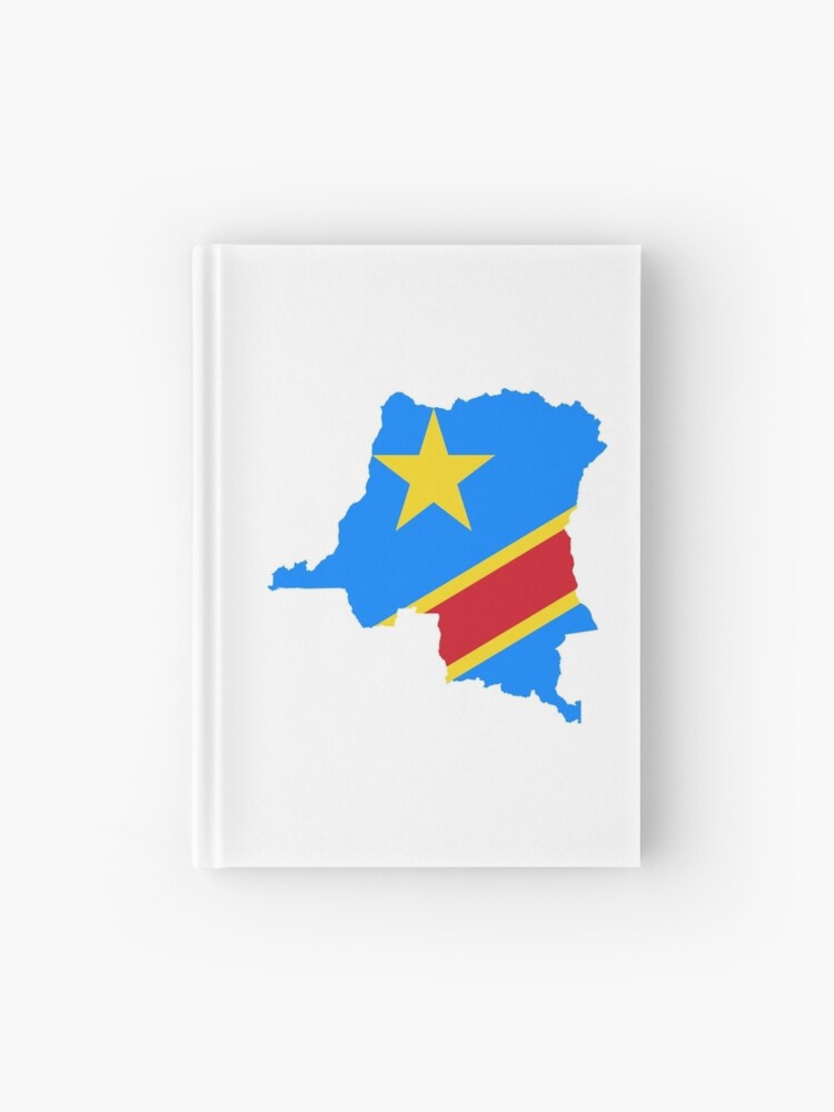 Flag Map Of The Democratic Republic Of The Congo Hardcover Journal By Abbeyz71 Redbubble