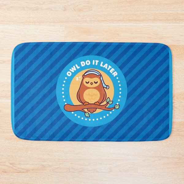 Item preview, Owl Do It Later - Cute Owl Pun designed and sold by Gudland.