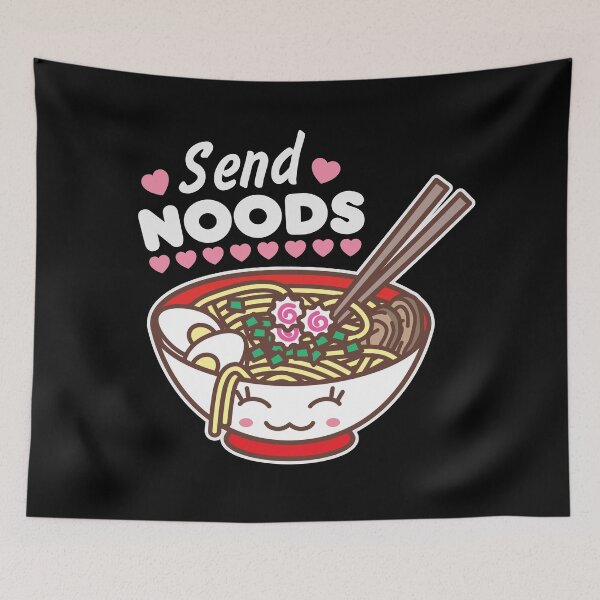 Item preview, Send Noods Meme Funny Kawaii Ramen Noodle Bowl designed and sold by Art by s2ray.