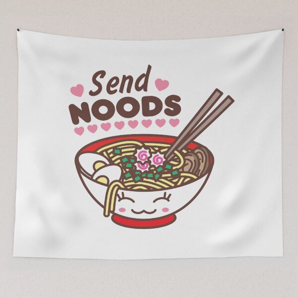 Item preview, Send Noods Meme Funny Kawaii Ramen Noodle Bowl designed and sold by Art by s2ray.