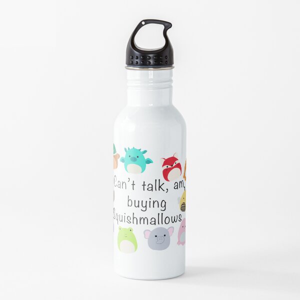"Can't talk, am buying Squishmallows" Graphic Water Bottle