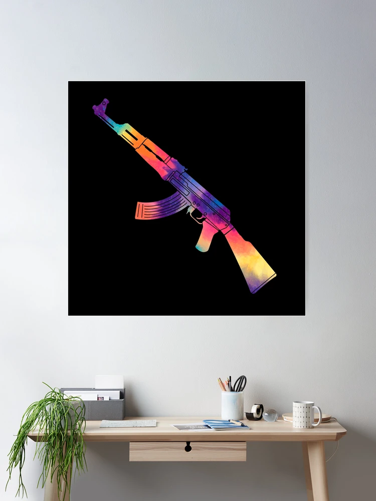 AK47 Kalashnikov Tie Dye Trippy Psychedelic Design