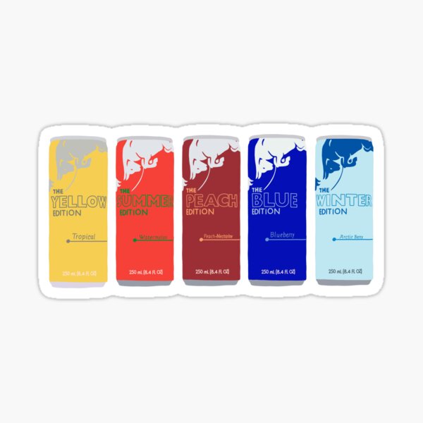 Limited Edition Redbull Colorful T-Shirt Sticker