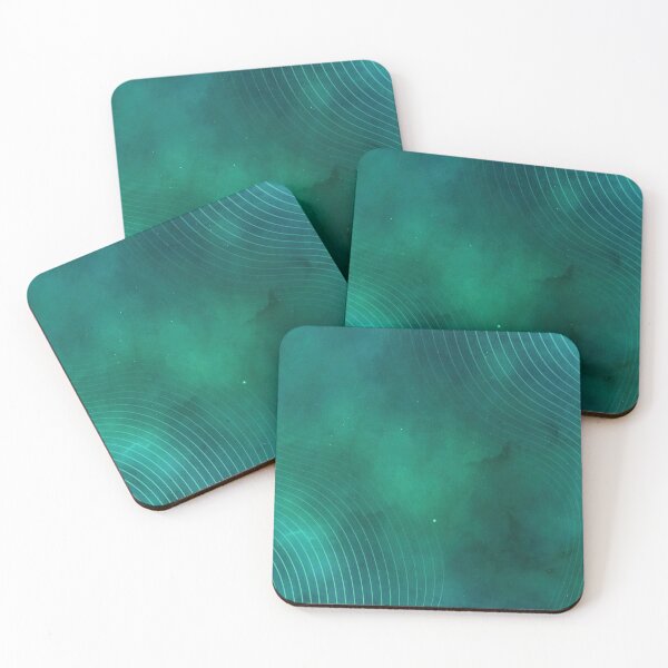 Item preview, Green Sound Waves Pattern designed and sold by Christof  Hall.