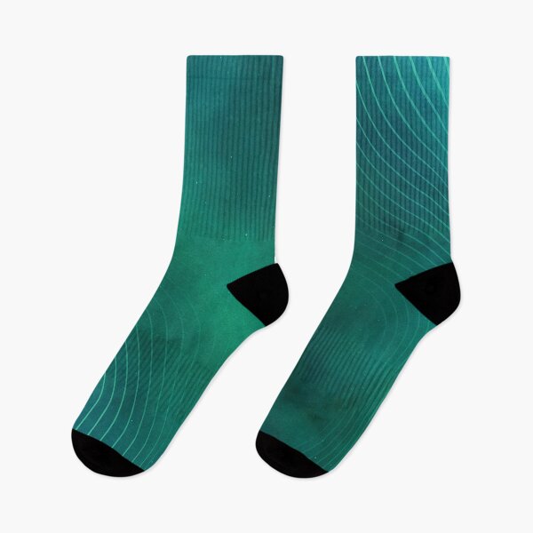 Item preview, Green Sound Waves Pattern designed and sold by Christof  Hall.