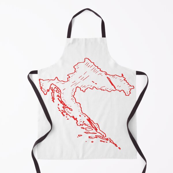 Item preview, Red Map of Croatia designed and sold by designsbydiana7.