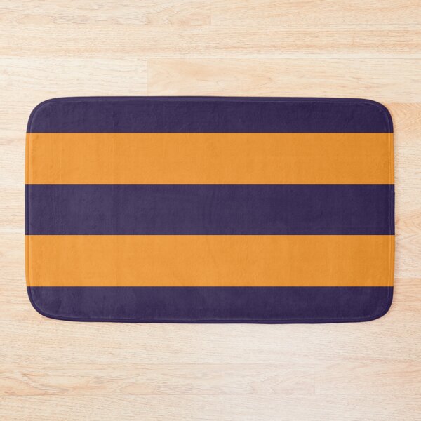 Item preview, Large NAVY BLUE and ORANGE Horizontal STRIPES designed and sold by RachelMacht.