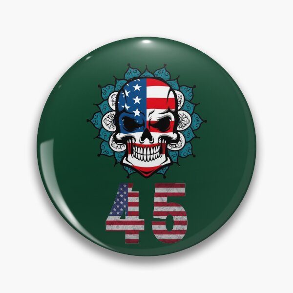 Item preview, Pro Trump American Flag Skull 45th President Psychedelic designed and sold by trendo.