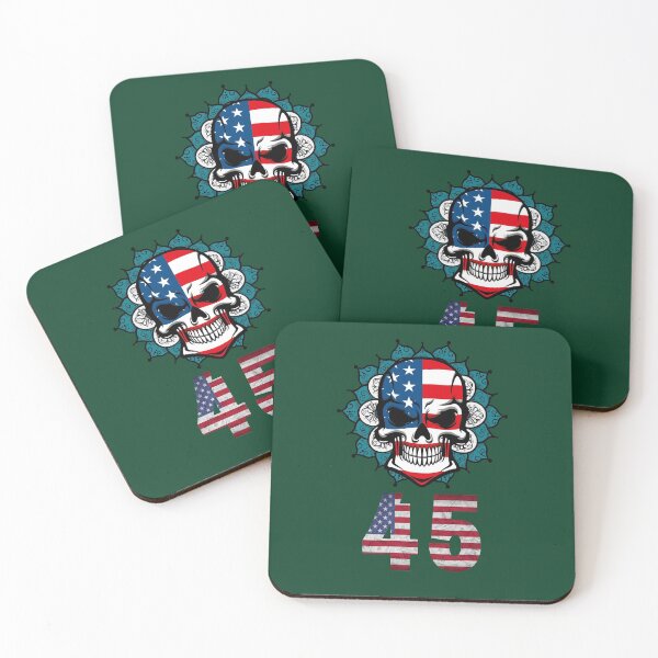 Item preview, Pro Trump American Flag Skull 45th President Psychedelic designed and sold by trendo.