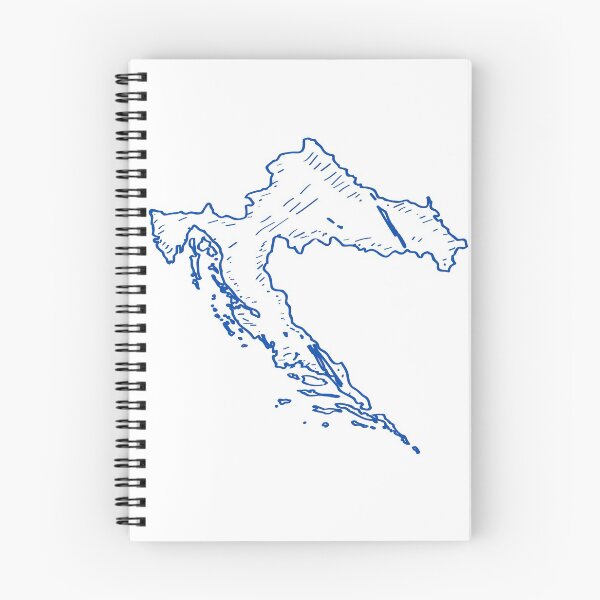 Item preview, Blue Map of Croatia designed and sold by designsbydiana7.