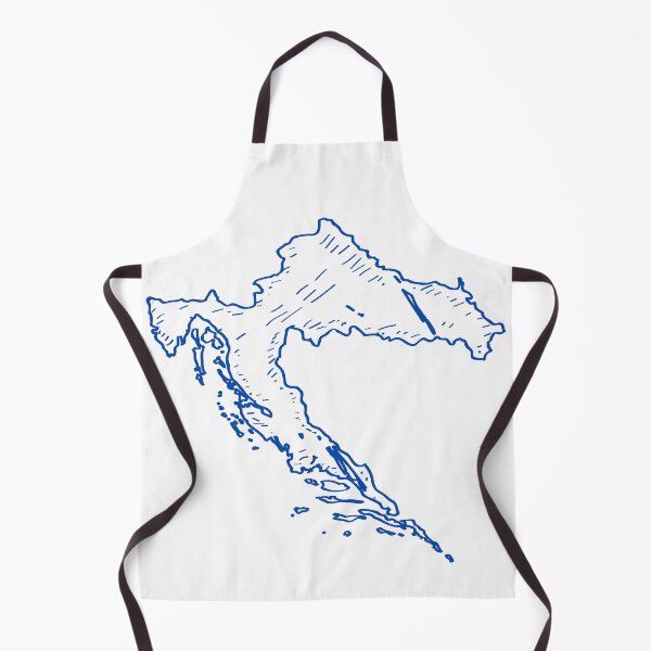 Item preview, Blue Map of Croatia designed and sold by designsbydiana7.