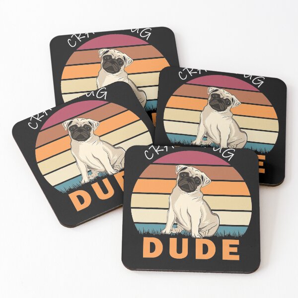 Item preview, Funny Crazy Pug Dude Dog designed and sold by IanSummer53.