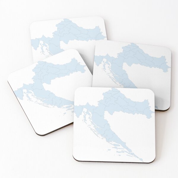Item preview, Blue Map of Croatia designed and sold by designsbydiana7.