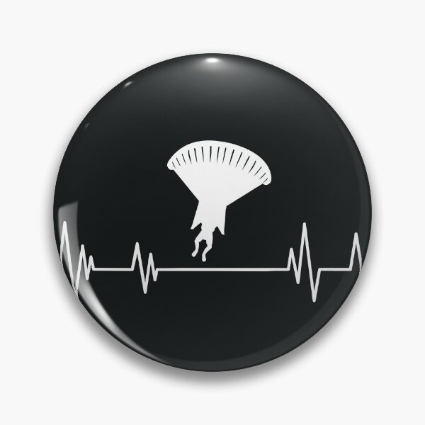 Item preview, Heartbeat skydiving - parachuting, Skydivers gift Parachute Jump Heartbeat, designed and sold by ELmezz.