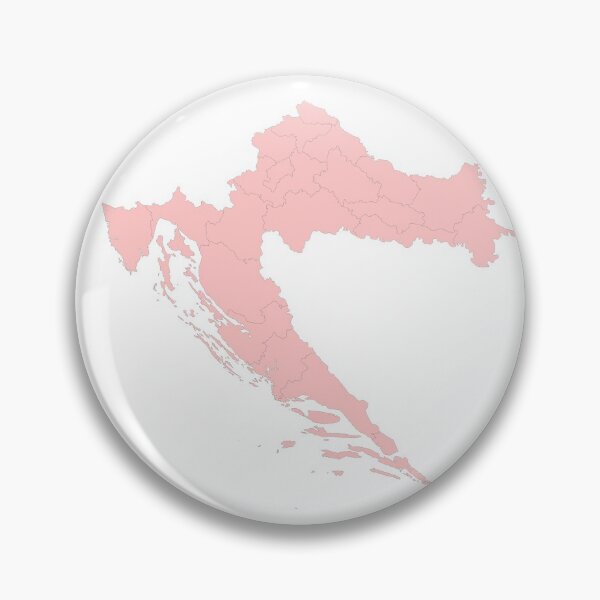 Item preview, Pink Map of Croatia designed and sold by designsbydiana7.